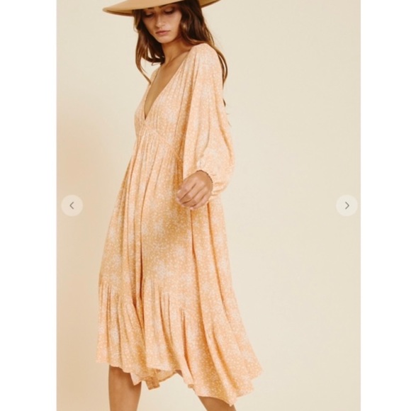 #37 Most Fabulous Asymmetrical Hem Floral Dress - Picture 3 of 3